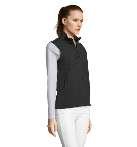 RALLYE WOMEN SOFTSHELL - Schwarz bedrucken, Art.-Nr. S46801-BK-S