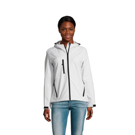 REPLAY Damen Jacke 340g - White bedrucken, Art.-Nr. S46802-WH-L