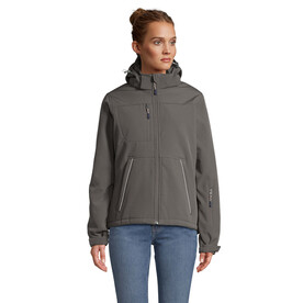 ROCK WOMEN WINTER SOFTSHELL - Anthrazitgrau bedrucken, Art.-Nr. S46804-CR-XXL