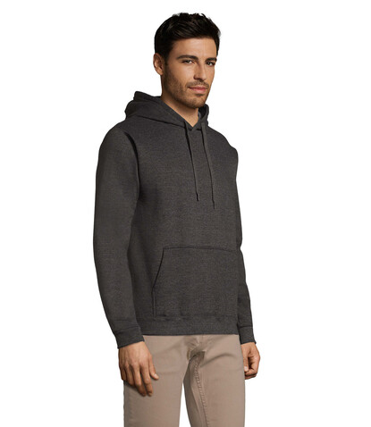 SNAKE Hoodie - Charcoal Melange bedrucken, Art.-Nr. S47101-CE-M