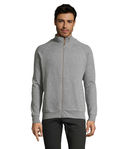 SUNDAE MEN ZIPPED JACKET - Deep Grey Melange bedrucken, Art.-Nr. S47200-DD-S SUNDAE MEN ZIPPED JACKET - Deep Grey Melange bedrucken, Art.-Nr. S47200-DD-S