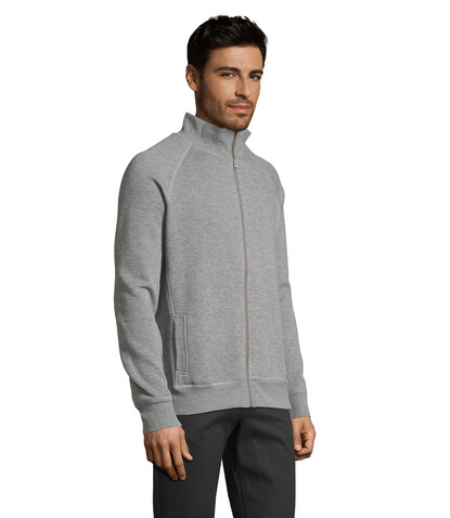 SUNDAE MEN ZIPPED JACKET - Deep Grey Melange bedrucken, Art.-Nr. S47200-DD-S SUNDAE MEN ZIPPED JACKET - Deep Grey Melange bedrucken, Art.-Nr. S47200-DD-S