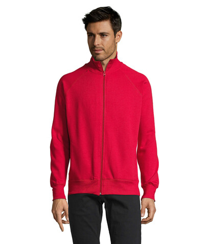 SUNDAE MEN ZIPPED JACKET - Red bedrucken, Art.-Nr. S47200-RD-S SUNDAE MEN ZIPPED JACKET - Red bedrucken, Art.-Nr. S47200-RD-S
