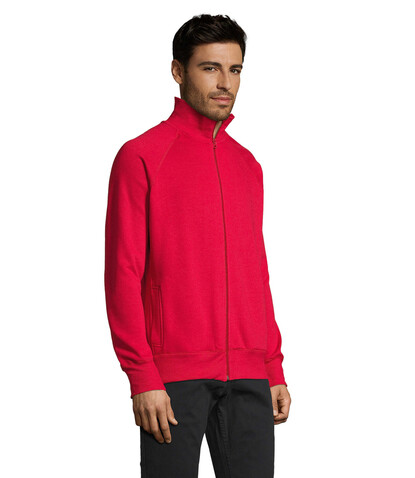 SUNDAE MEN ZIPPED JACKET - Red bedrucken, Art.-Nr. S47200-RD-S SUNDAE MEN ZIPPED JACKET - Red bedrucken, Art.-Nr. S47200-RD-S