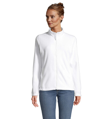 NORTH DAMEN FL JACKE  300g - White bedrucken, Art.-Nr. S54500-WH-S