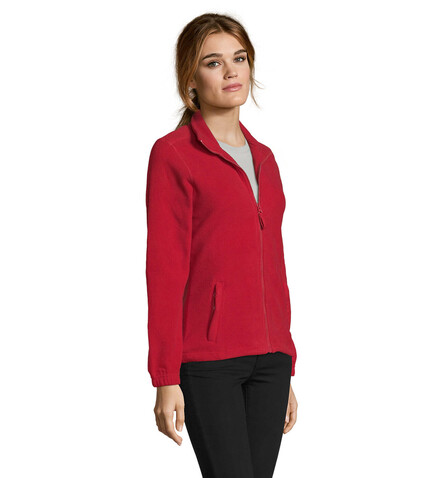 NORTH DAMEN FL JACKE  300g - Red bedrucken, Art.-Nr. S54500-RD-M