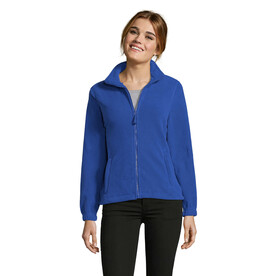 NORTH DAMEN FL JACKE  300g - Royal Blue bedrucken, Art.-Nr. S54500-RB-XXL