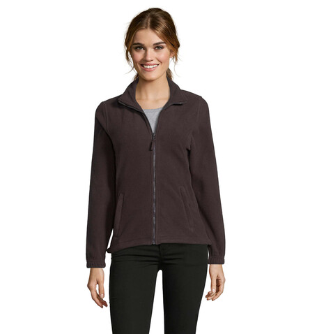 NORTH DAMEN FL JACKE 300g - Dark Chocolate bedrucken, Art.-Nr. S54500-DC-L NORTH DAMEN FL JACKE 300g - Dark Chocolate bedrucken, Art.-Nr. S54500-DC-L