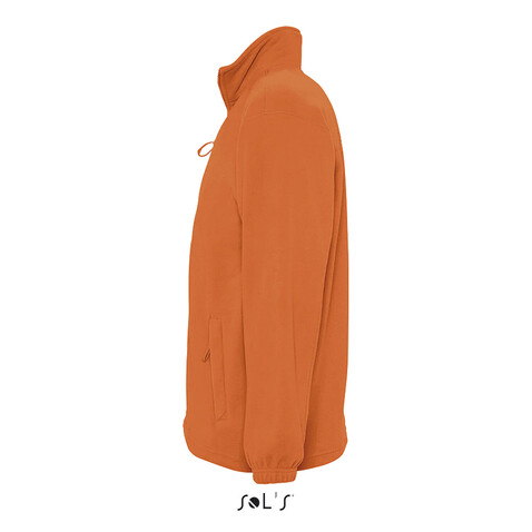 NORTH MEN Fleece-Jacke - Orange bedrucken, Art.-Nr. S55000-OR-XXL NORTH MEN Fleece-Jacke - Orange bedrucken, Art.-Nr. S55000-OR-XXL