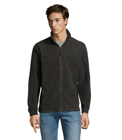 NORTH MEN Fleece-Jacke - Anthrazitgrau bedrucken, Art.-Nr. S55000-CR-XS NORTH MEN Fleece-Jacke - Anthrazitgrau bedrucken, Art.-Nr. S55000-CR-XS