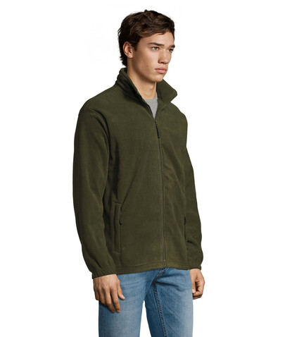 NORTH MEN Fleece-Jacke - Army bedrucken, Art.-Nr. S55000-AR-3XL