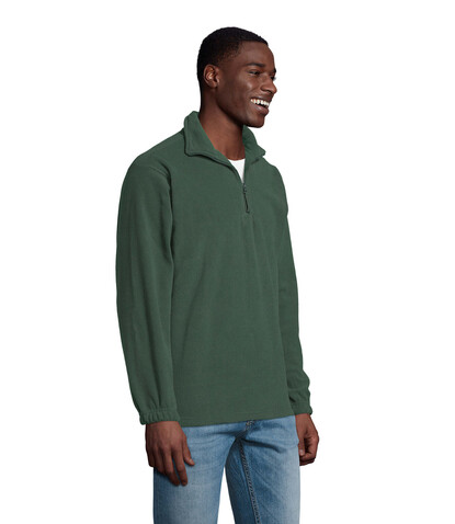 NESS SWEAT FLEECE 1/4 ZIP - Grün bedrucken, Art.-Nr. S56000-FI-S NESS SWEAT FLEECE 1/4 ZIP - Grün bedrucken, Art.-Nr. S56000-FI-S