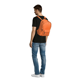 RIDER POLYESTER RUCKSACK - Orange bedrucken, Art.-Nr. S70100-OR-M