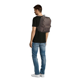 RIDER POLYESTER RUCKSACK - Chocolate bedrucken, Art.-Nr. S70100-CH-M