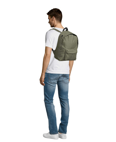 RIDER POLYESTER RUCKSACK - Army bedrucken, Art.-Nr. S70100-AR-M