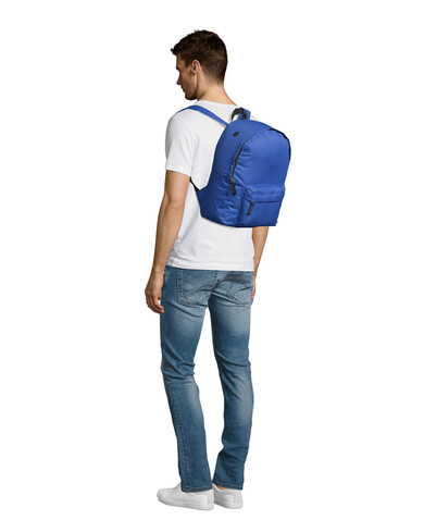 RIDER POLYESTER RUCKSACK - Royal Blue bedrucken, Art.-Nr. S70100-RB-M