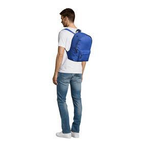 RIDER POLYESTER RUCKSACK - Royal Blue bedrucken, Art.-Nr. S70100-RB-M