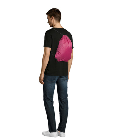 URBAN RUCKSACK POLYESTER - Flash Pink bedrucken, Art.-Nr. S70600-FP-M