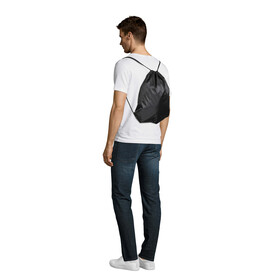 URBAN RUCKSACK POLYESTER - Schwarz bedrucken, Art.-Nr. S70600-BK-M