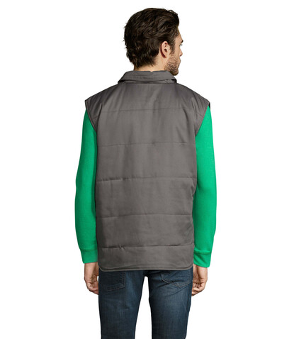 EQUINOX PRO BODYWARMER - Dunkelgrau bedrucken, Art.-Nr. S80503-DG-4XL