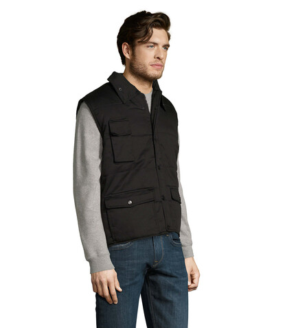 EQUINOX PRO BODYWARMER - Schwarz bedrucken, Art.-Nr. S80503-BK-4XL