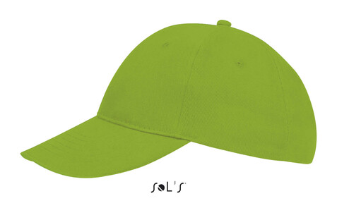 BUFFALO SIX PANEL CAP - Lime bedrucken, Art.-Nr. S88100-LM-M BUFFALO SIX PANEL CAP - Lime bedrucken, Art.-Nr. S88100-LM-M