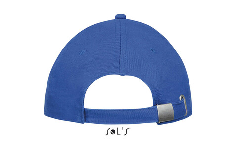 BUFFALO SIX PANEL CAP - Königsblau/Weiß bedrucken, Art.-Nr. S88100-RW-M