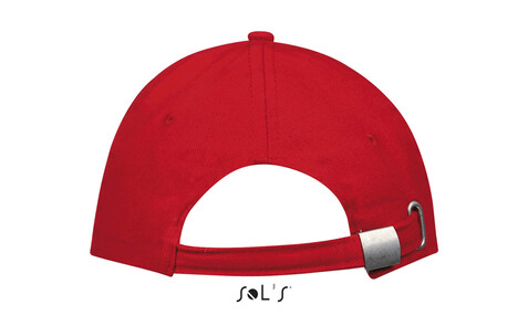 BUFFALO SIX PANEL CAP - Red bedrucken, Art.-Nr. S88100-RD-M
