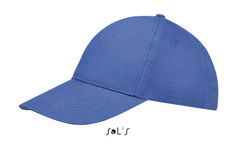 SUNNY FIVE PANEL CAP 180g - Royal Blue bedrucken, Art.-Nr. S88110-RB-M SUNNY FIVE PANEL CAP 180g - Royal Blue bedrucken, Art.-Nr. S88110-RB-M