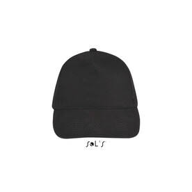 SUNNY FIVE PANEL CAP 180g - Dunkelgrau bedrucken, Art.-Nr. S88110-DG-M