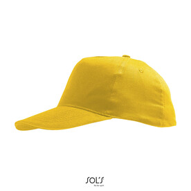 SUNNY KIDS FIVE PANEL CAP - Gold bedrucken, Art.-Nr. S88111-GO-M