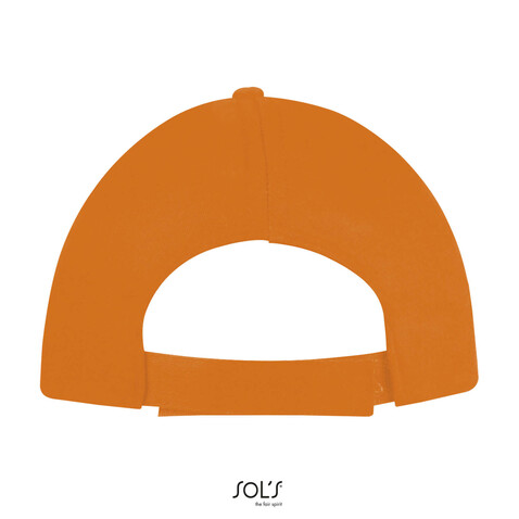 BUZZ FIVE PANEL CAP - Orange bedrucken, Art.-Nr. S88119-OR-M BUZZ FIVE PANEL CAP - Orange bedrucken, Art.-Nr. S88119-OR-M