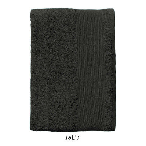 BAYSIDE 50 HAND TOWEL - Dunkelgrau bedrucken, Art.-Nr. S89007-DG-M