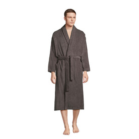 PALACE UNISEX BATHROBE - Dunkelgrau bedrucken, Art.-Nr. S89100-DG-S