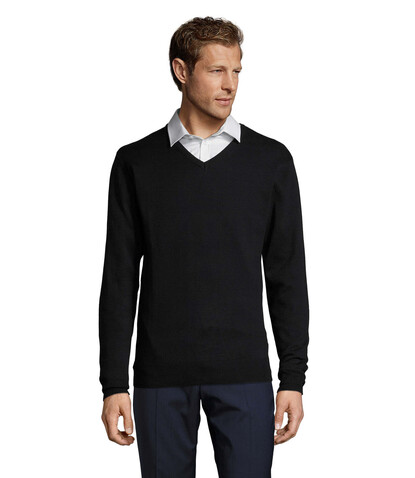 GALAXY MEN V-NECK SWEATER - Navy bedrucken, Art.-Nr. S90000-NY-3XL GALAXY MEN V-NECK SWEATER - Navy bedrucken, Art.-Nr. S90000-NY-3XL