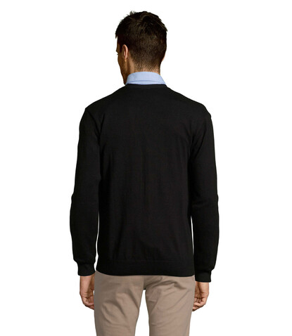 GOLDEN MEN V-NECK CARDIGAN - Schwarz bedrucken, Art.-Nr. S90011-BK-XL GOLDEN MEN V-NECK CARDIGAN - Schwarz bedrucken, Art.-Nr. S90011-BK-XL