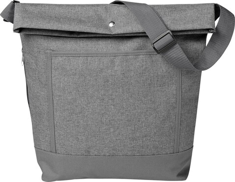 Tragetasche Hekla | Polycanvas 600D | Grau – Grau bedrucken, Art.-Nr. 003999999_0934