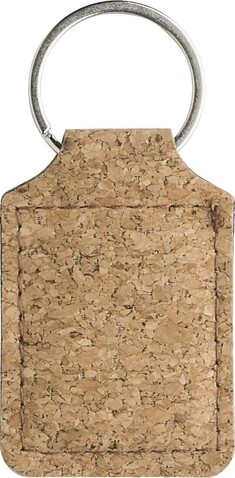 Schlüsselanhänger Madelyn | Kork | Quadratisch – Braun bedrucken, Art.-Nr. 011999999_1015117