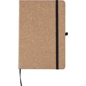 Notizbuch Gianna | Leder | A5 | Liniert – Braun bedrucken, Art.-Nr. 011999999_1015151