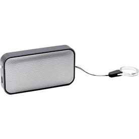 BrandCharger Kabelloser Lautsprecher Nano – Schwarz/Silber bedrucken, Art.-Nr. 050999999_1163681