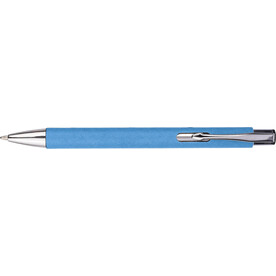 Kugelschreiber Debra | Chromdetails – Hellblau bedrucken, Art.-Nr. 018999128_1171447