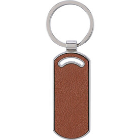 SchlÃ¼sselanhÃ¤nger Jill | Leder | Oval – Braun bedrucken, Art.-Nr. 011999999_1172419