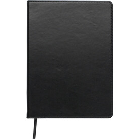 Notizbuch Ellis | PU | A5 | Liniert – Schwarz bedrucken, Art.-Nr. 001999999_1420982
