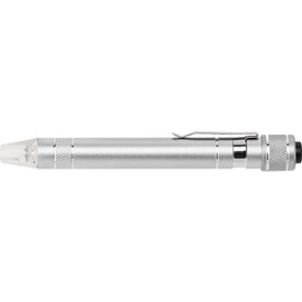 Schraubendreher Paquita | Aluminium | Mit Licht – Silber bedrucken, Art.-Nr. 032999999_3117