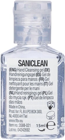 Handgel Saniclean | 15 ml – Neutral bedrucken, Art.-Nr. 021999999_3588 Handgel Saniclean | 15 ml – Neutral bedrucken, Art.-Nr. 021999999_3588