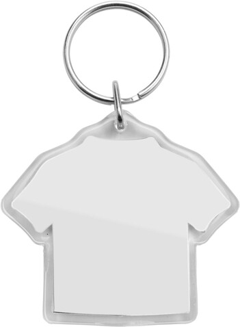 Schlüsselanhänger Zuni | T-Shirt-Form – Neutral bedrucken, Art.-Nr. 021999999_5159