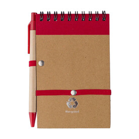 Notizbuch Emory | Liniert – Rot bedrucken, Art.-Nr. 008999999_5410