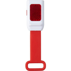 Lämpchen Duncan | Kunststoff | 3+1 LED | Silikonband – Rot bedrucken, Art.-Nr. 008999999_7273