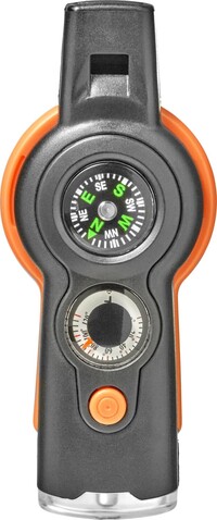 Überlebenswerkzeug Andrea | Kunststoff | 7-in-1 – Orange bedrucken, Art.-Nr. 007999999_8369