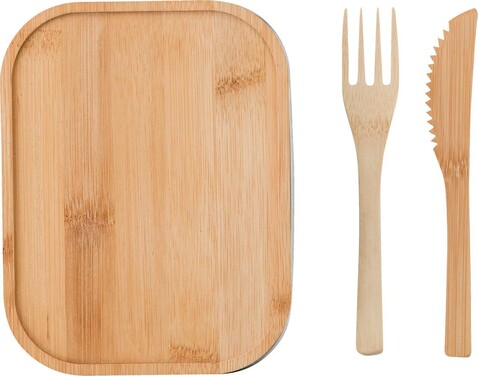 Lunchbox Esme | Edelstahl | 600 ml – Braun bedrucken, Art.-Nr. 011999999_865050 Lunchbox Esme | Edelstahl | 600 ml – Braun bedrucken, Art.-Nr. 011999999_865050